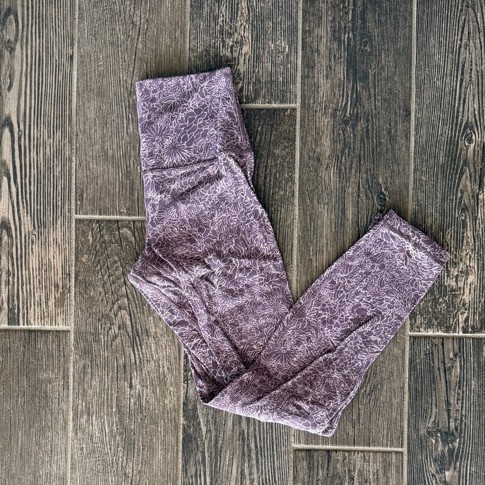 Women’s Align Purple Floral Print Leggings